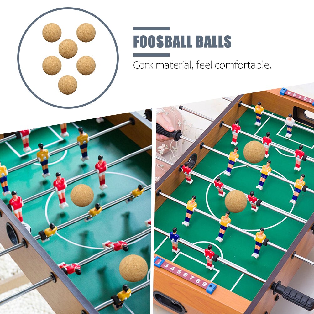 6 pcs soccer foosball cork foosball replaceable cork balls for kindergarten parents children school