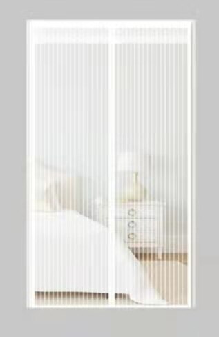 Spsil Market Mosquitera Puerta Magnetica,Cortina Mosquitera Para Puertas con imán cierre magnético Automático.tamaño:90x210cm 120x220cm,140x240cm,Envio de España: Blanco / 120*220cm