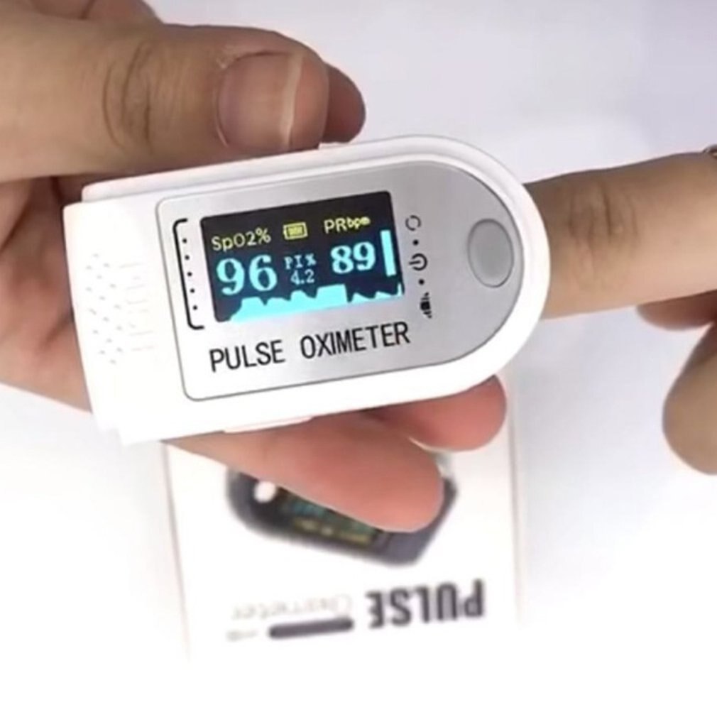 Blood Oxygen Saturation Monitor Finger Pulse Oxygen Heart Rate Meter Portable Finger Clip Pulse Oximeter
