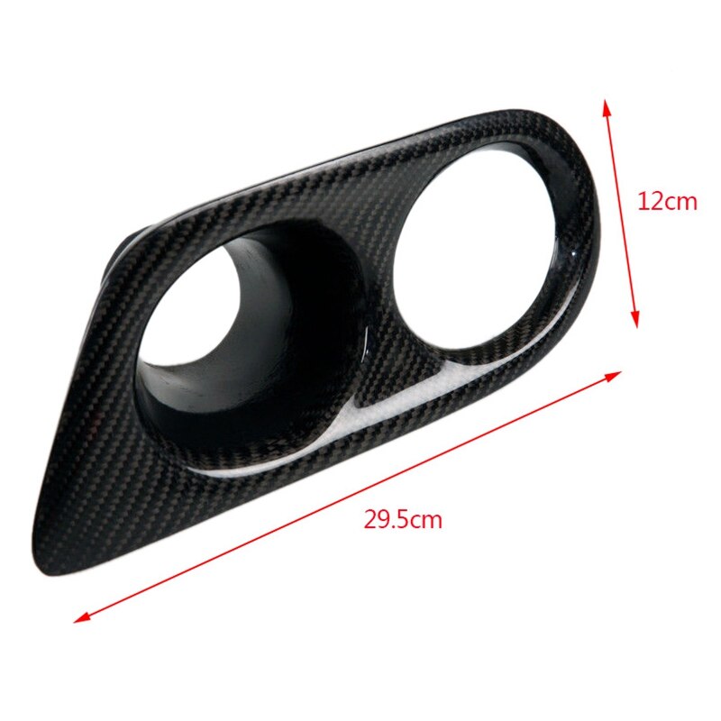 Cubierta de luz antiniebla de carbono Real que rodea el conducto de aire para Bmw 3 Series E46 M3 01-06