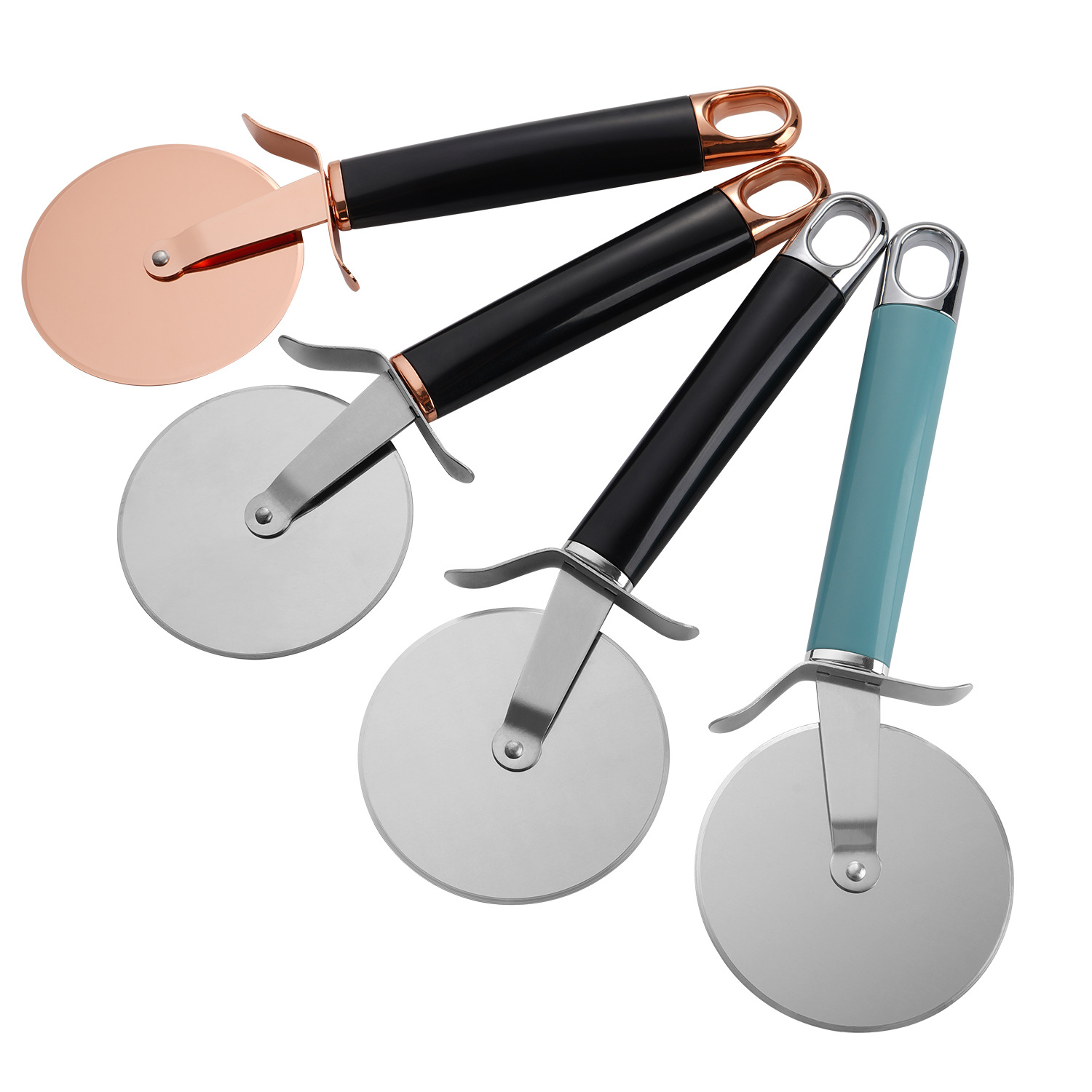 8.5cm Wheel Stainless Steel Roller Pizza Cutter Wheel Pizza Cutting Slicer Baking Cutter Convenience Kitchen Gadget Baking Tool