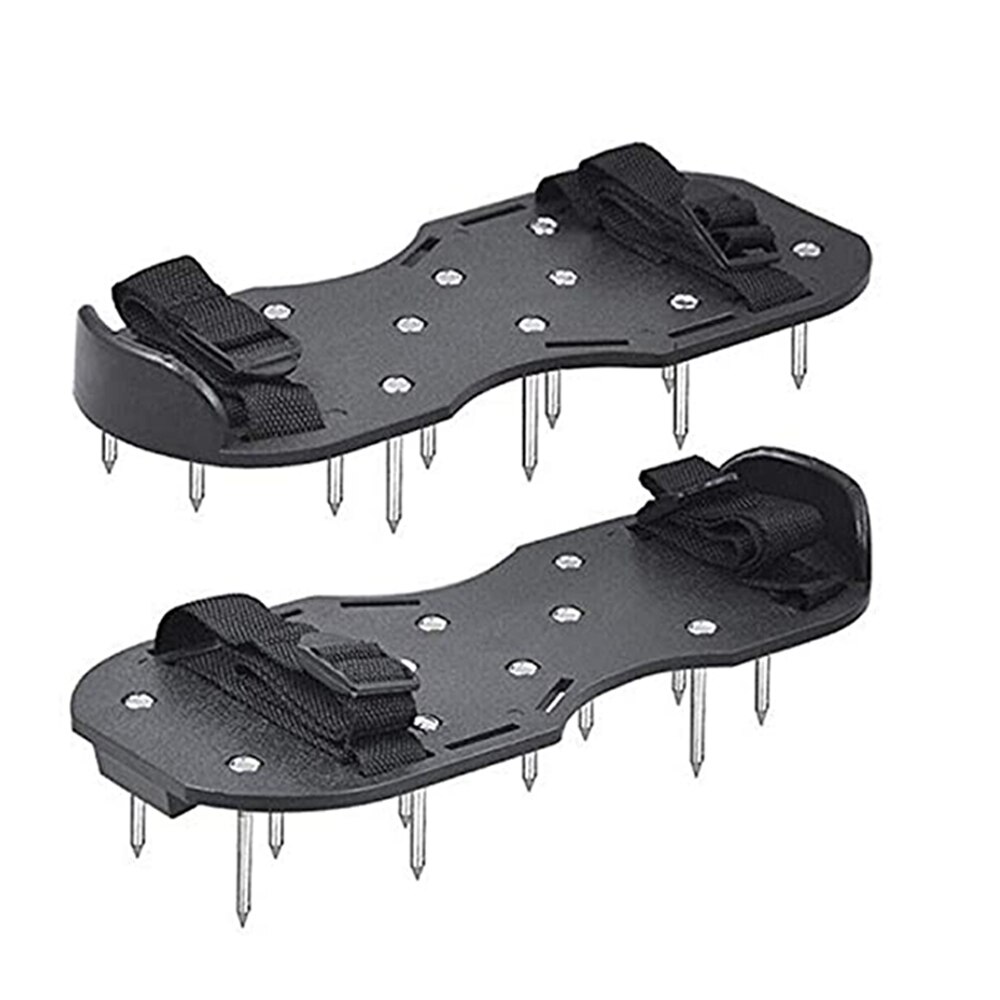 1 Paar Tuin Schoenen Bodem Losmaken Gereedschap Lopen Revitalisering Gazon Beluchter Sandalen Schoen Spike Tuingereedschap: black