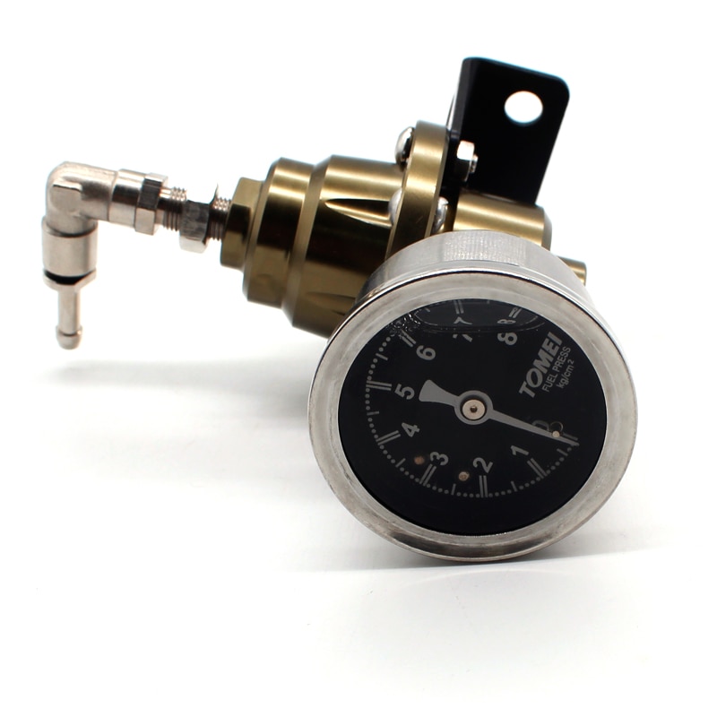 Skicklig bränsletrycksregulator med original mätarsats och instruktioner universell justerbar bränsletrycksregulator i aluminium