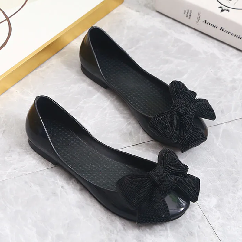 Moda donna leggero papillon spiaggia scarpe basse in gomma Lady Casual Street & Home Comfort slip on mocassini Zapatos Mujer A88: Brown / 38