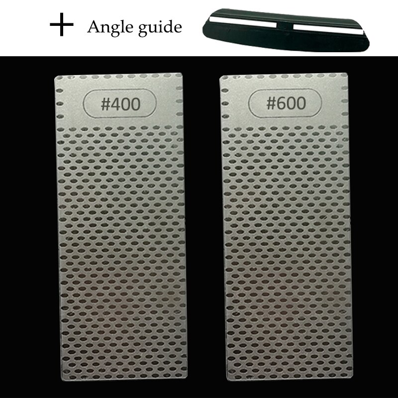 Diamond Knife Sharpening Stone Knife Sharpener Fixed angle sharpener 150x63x2.5mm Grit 400 600 1000 1200 Angle guide: 400 600 Angle guide