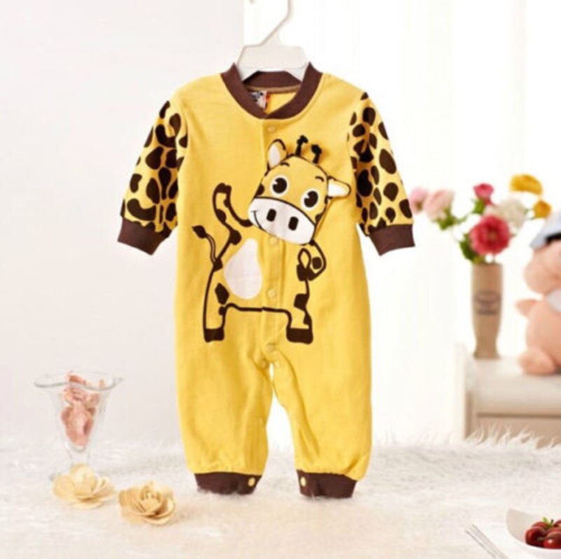 Vêtements de nuit chauds à manches longues pour bébé, motif Animal, tenue de jeu