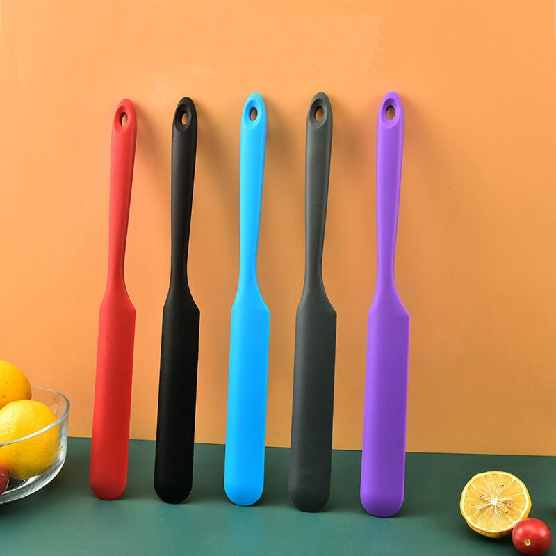 Spatule en Silicone résistant à la chaleur, antiadhésif, outil de pâtisserie, couteau à beurre, grattoir, outil de gâteau réutilisable, accessoires de cuisine