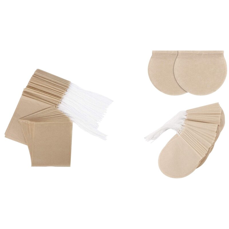 300 Sachets De Thé Vides En Papier Filtre – Forme Ronde, Cordon Inclus – Idéal Thé En Vrac, Infusions, DIY – Résistants Haute Température