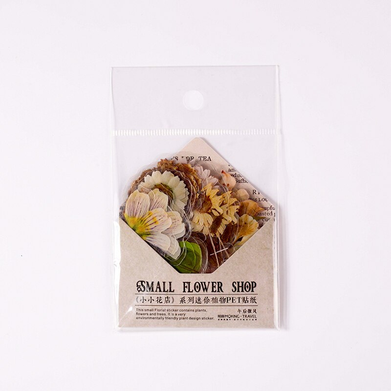 60 pcs Mini Flowers Stickers aesthetic Stick Labels DIY Diary Album Scrapbooking material hand made Flakes Sticker