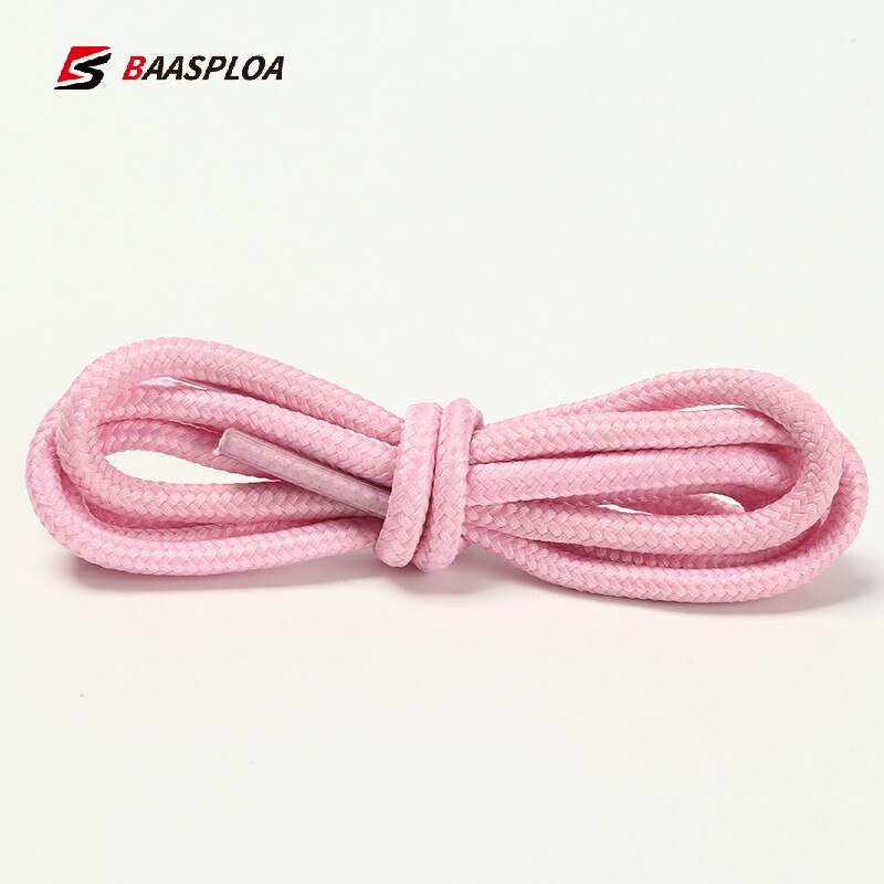 Cordones redondos para zapatos Unisex, cordones largos para botas, zapatillas, varios colores, 1 par: Rosa