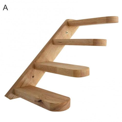 Offres Spéciales! Échelle d'escalier murale pour chats en bois massif, étagères d'escalade, jouets pour animaux de compagnie: A