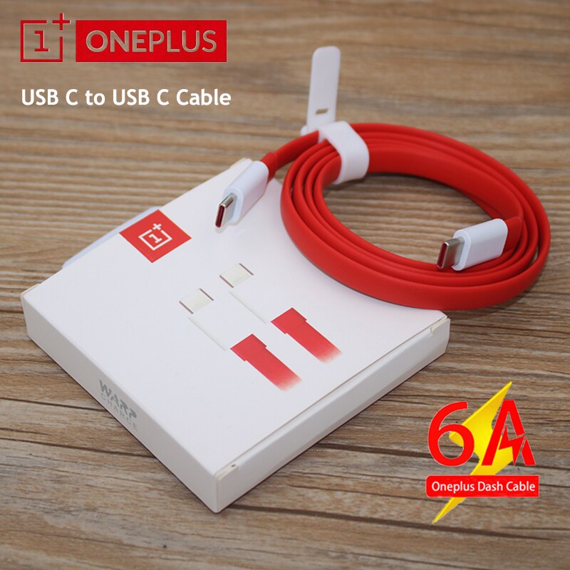 Originele Oneplus 9 Pro 9R Nord 10 Warp Lading Kabel 6A Snel Opladen Draad Usb C Naar C Data Lijn voor Een Plus 1 + 8 7 Pro 7 T 7 T 6T