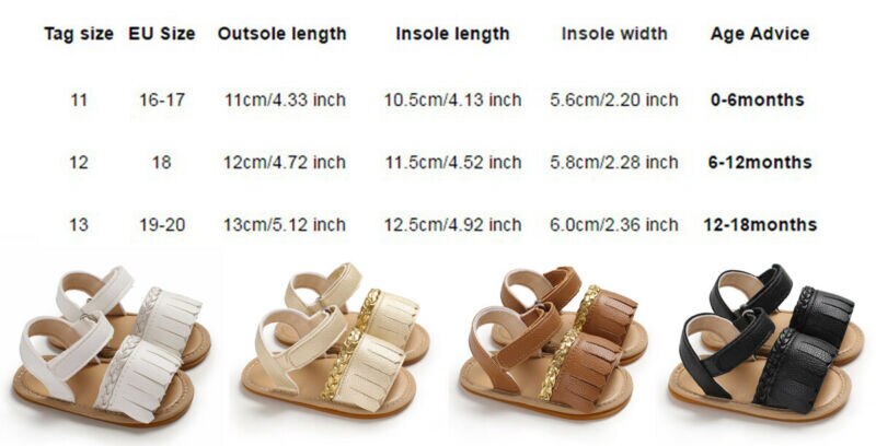 Mærke spædbarn baby dreng pige sommer sandaler kvast pu solid blød sål baby sko prewalkers 0-18m