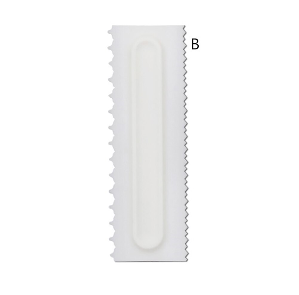 Gâteau décoration peigne glaçage plus lisse gâteau grattoir pâtisserie 6 Textures de outils de cuisson VIP pour gâteau outil directe: B