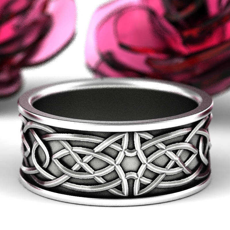 Trendy Ring Vintage Band Wedding Women's Men Knot Jewelry Celtic Engagement