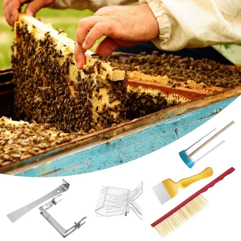 Beekeeping Supplies Beekeeping Tools For Beekeeper Necessary Bee Supplies Beekeeping Kit 7 Pcs-Beekeeping Accessory For Beekeepi