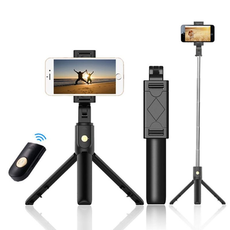 3 In 1 Draadloze Bluetooth Selfie Stick Opvouwbare Mini Statief Uitbreidbaar Monopod Met Afstandsbediening Voor Iphone Ios Android Huawei