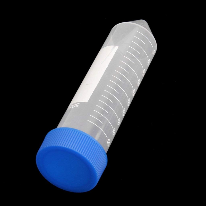 50 Pieces 50Ml Plastic Centrifuge Tube Pipe Vial Lab Test Container