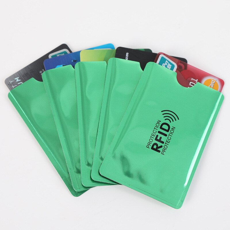 1Pcs Beschermen Credit Card Cover Bank Kaarthouder Anti Rfid Card Case Draagbare Portemonnee Blokkeren Reader Lock Metalen/plastic