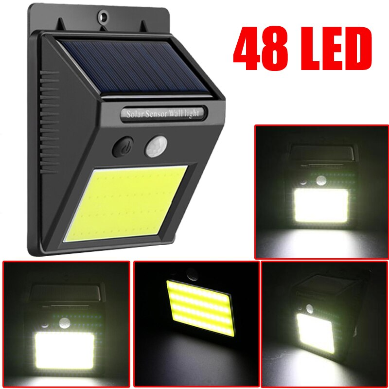 48/30 Led Waterdicht Solar Buitenlamp Outdoor Lamp Motion Sensor Detector Muur Light Path Garage Patio Verlichting Security Night L