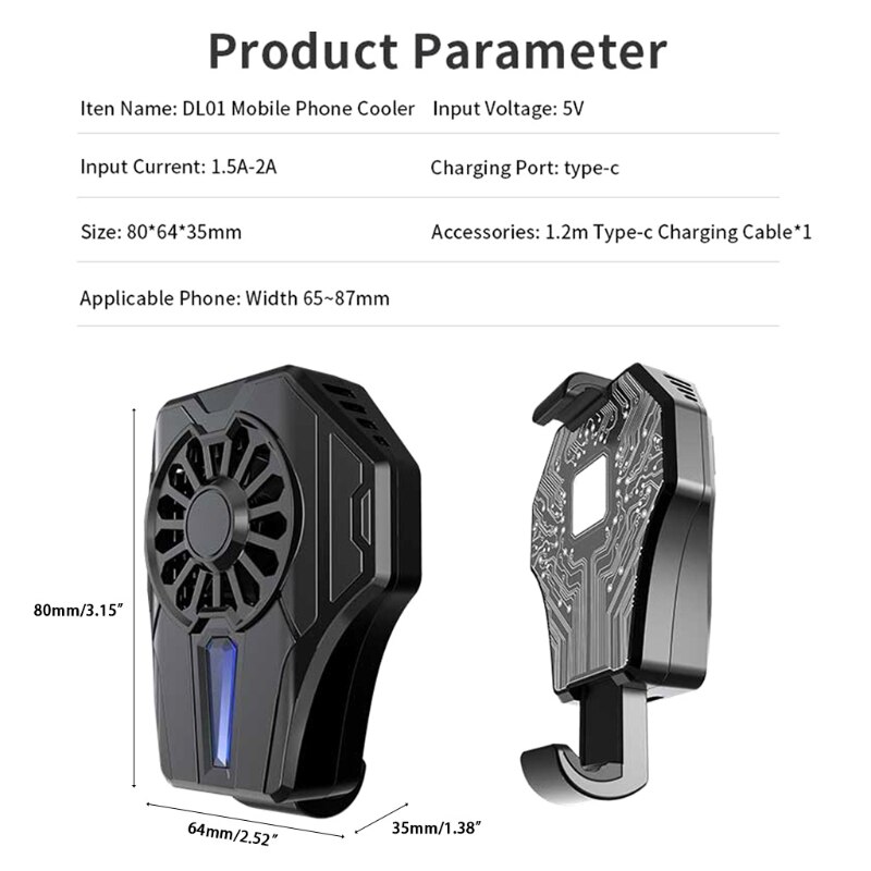 95AF MEMO Telefon Kühler Kühler Gaming Semiconductor Kühlkörper Handy Lüfter Kalten Wind Griff Fan DL01 USB Lade