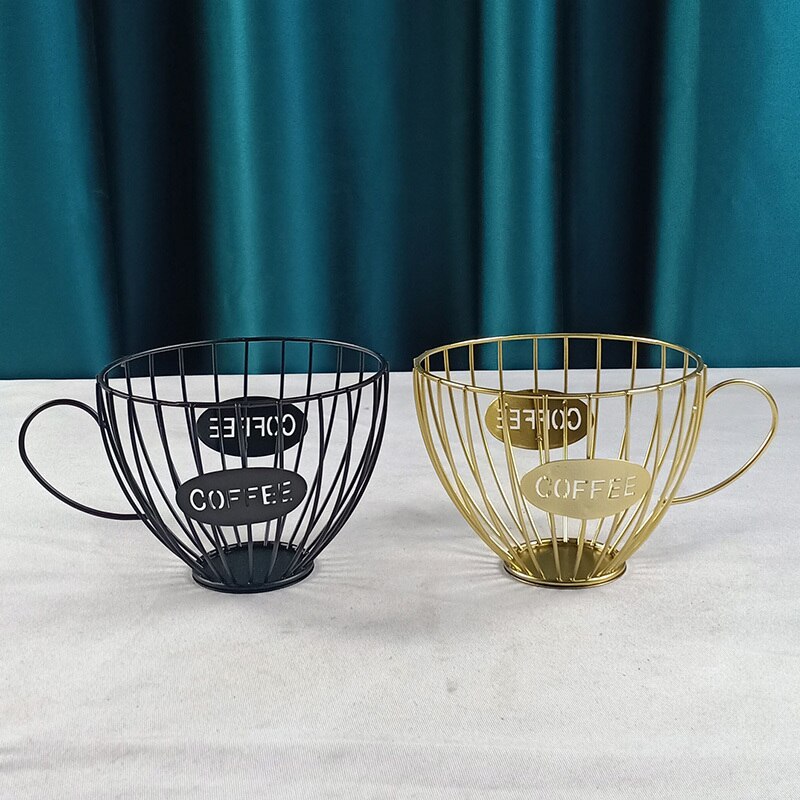 Porte-tasses à café en forme de tasse, porte-dosettes, organisateur de stockage de capsules creuses pour le comptoir, Panier de Rangement