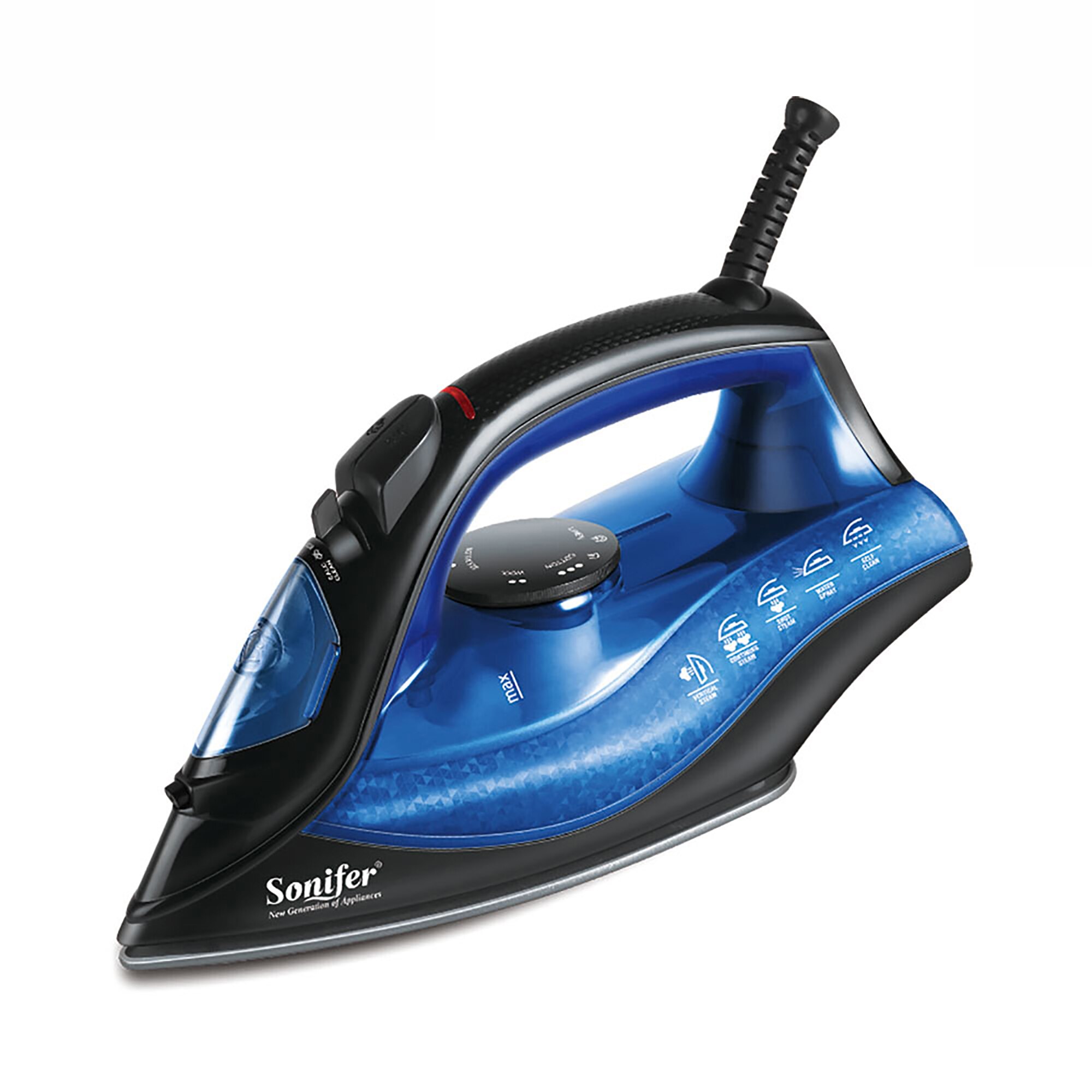 Sonifer – fer à vapeur électrique , pour voyage, maison, vêtements, repassage à la vapeur, plaque revêtue: SF9048-Blue / EU