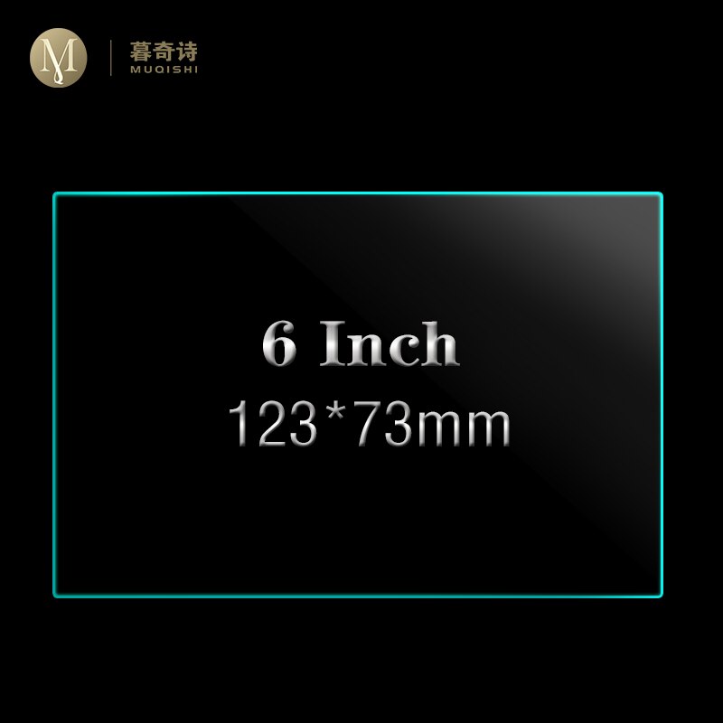 Protector de radio multimedia para coche de 6/7/8/9/10 pulgadas, reproductor de vídeo para coche, película protectora de vidrio templado para pantalla de navegación GPS: 123x73mm