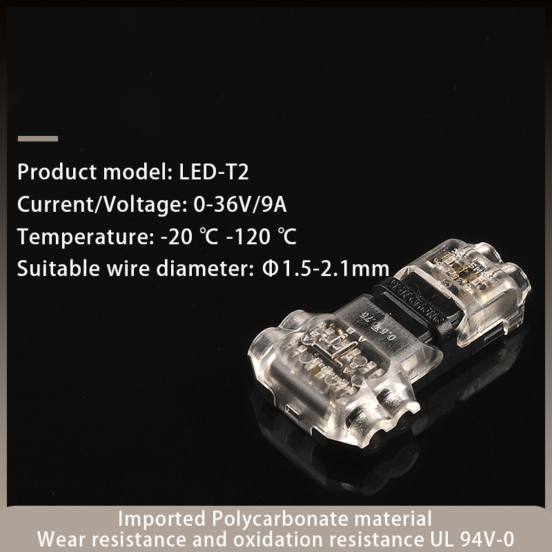 10PCS I/T Type Low Voltage Quick Electrical Cable Connector Toolless Snap Splice Lock Terminal No Stripping Crimp Connectors: MULTI
