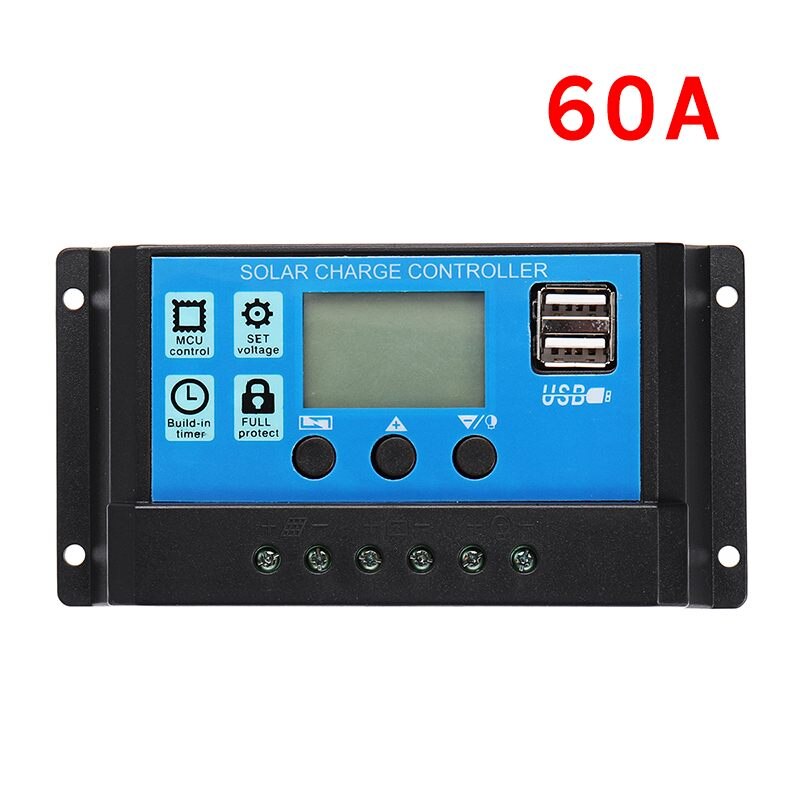 600W/300W Solar Panel fast-charing Monocrystalline Portable Emergency Charging Outdoor Rechargeable Power Waterproof Dual USB: 60A Controller