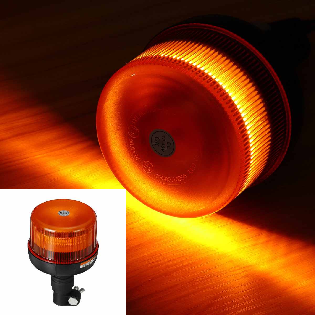 4 Modes Knipperend Noodwaarschuwing Led Car Truck Strobe Waarschuwingslampje Waterdicht Amber Baken Werken Light E9 Voor Tractor: 30pcs led