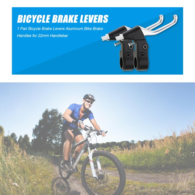 1 paar Fahrrad Bremshebel Aluminium Fahrrad Lenker Brems Griff Hebel für 22mm Fahrrad Lenker Fahrrad Teile