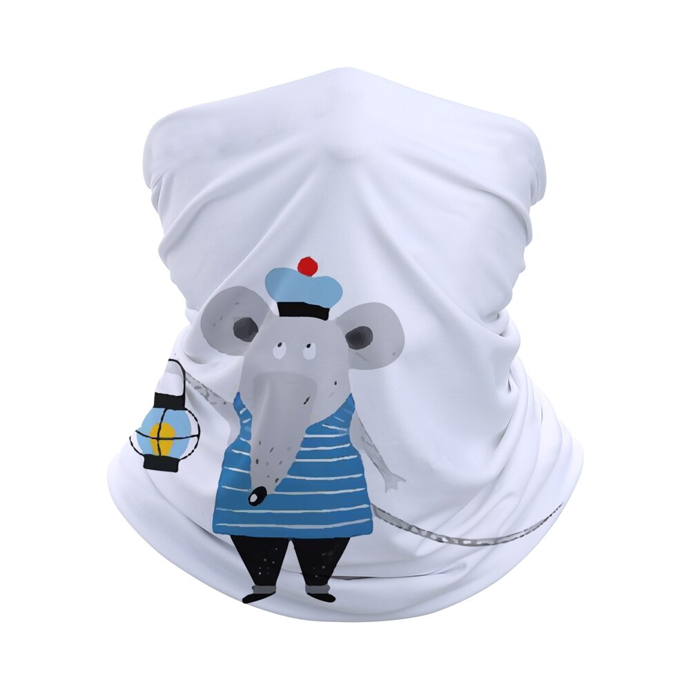 Bandana sans couture avec animaux à petits yeux pour enfants, bandeau, masque facial, écharpe tubulaire, cagoule, couvre-chef