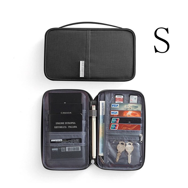 Sports Bag For Passport Cover Holder Card Package Credit Card Holder Wallet Organizer Sports Hiking Camp Document Bag