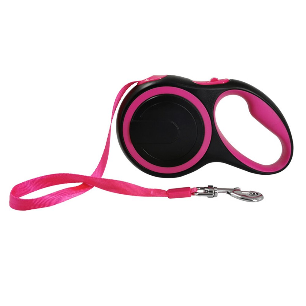 Automatic Extending Cat Leash Rope Long Strong Pet Leash For Large Durable Nylon Retractable Big Cat Walking Leash Leads: Rose / 8m  50 kg
