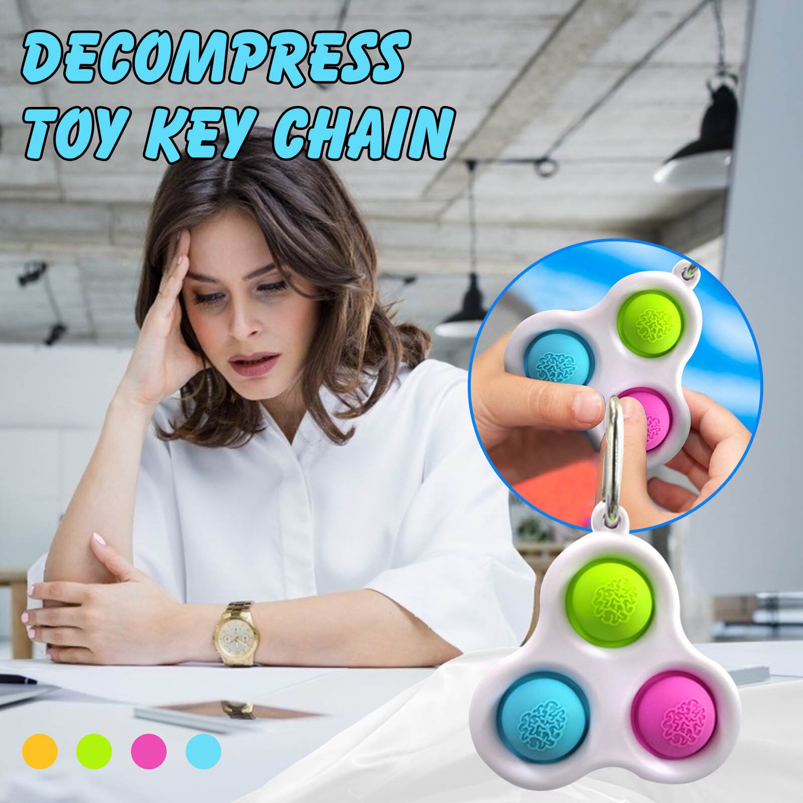 Newest Fidget Simple Dimple Toy Fat Brain Toys Stress Relief Hand Fidget Toys For Kids Adults Early Educational Autism Toys