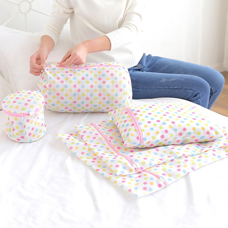 Mesh Laundry Bag Washing Net Bag Underwear Sock Washing Machine Pouch Clothes Bra Dirty Clothes Organizer Laundry Basket