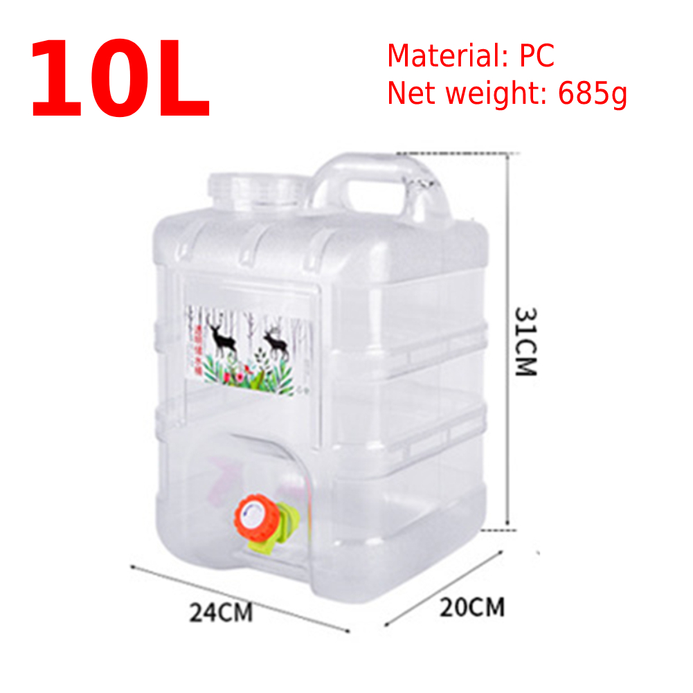 5/7.5/8/10/12/15L Capaciteit Outdoor Water Emmer Draagbare Rijden Wateater Emmer Draagbare Tank Container met Kraan Voor Camping