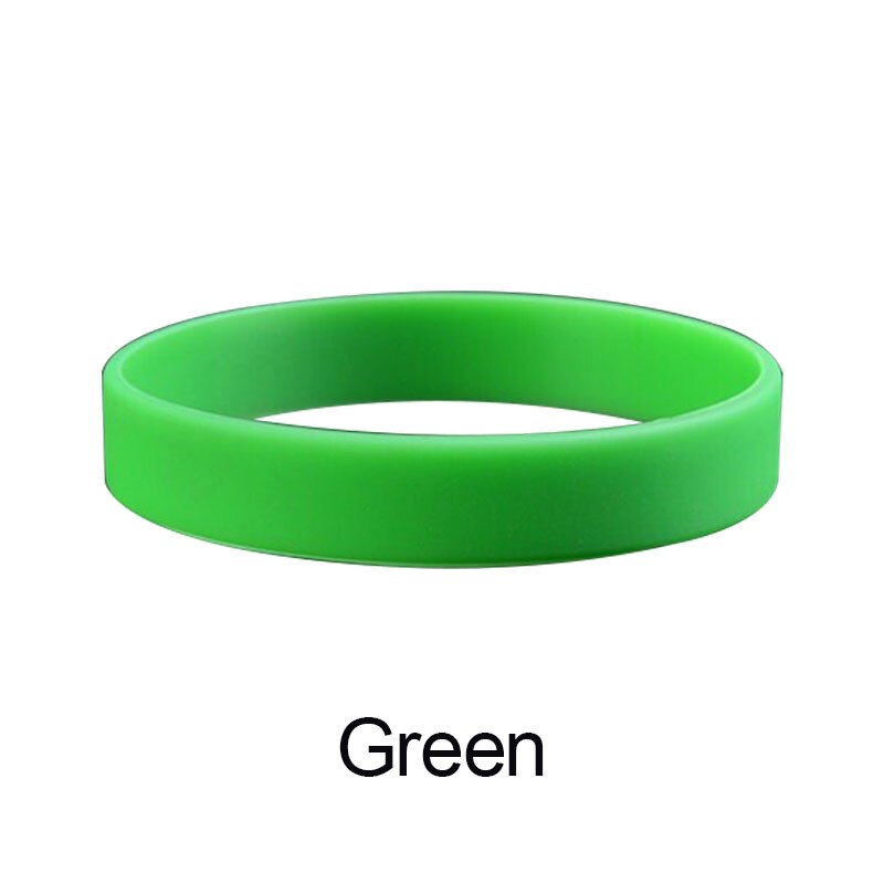 Bandas eléctricas para Fitness en 12 colores, brazaletes de energía para hombre, pulseras deportivas de baloncesto, goma de silicona elástica, pulsera de muñeca: Verde