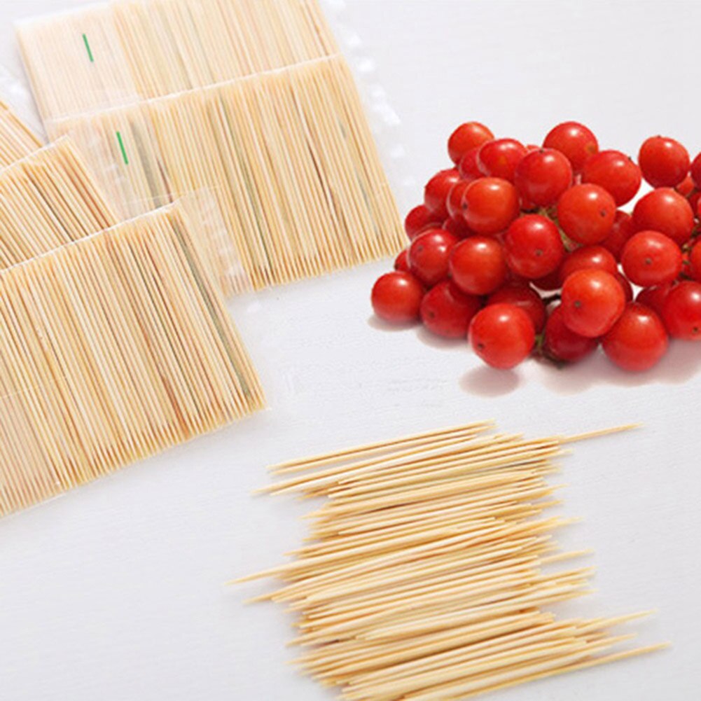 100 PCS Disposable Toothpick Household Natural Bamboo Toothpick Hotel Restaurant Supplies 6.5cm disposable bamboo sticks