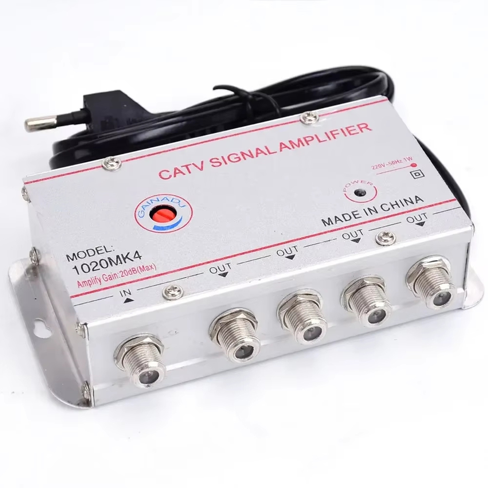 Y43A-Kabel TV Splitter Verstärker 20Db Digital TV Antenne Signal Booster Hause Tv Ausrüstungen 45Mhz Zu 860Mhz EU Stecker