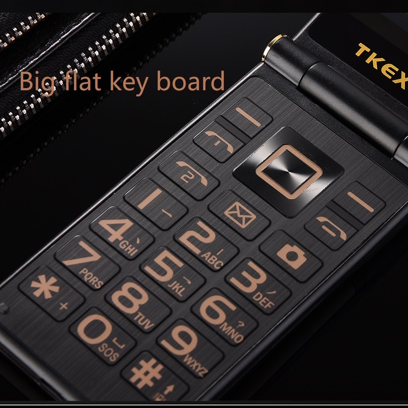 Téléphone Mobile Unicom 4G à clapet vieil homme avec des mots forts réseau 3G4G vieux téléphone portable TKEXUN/ Tianke nouvelles