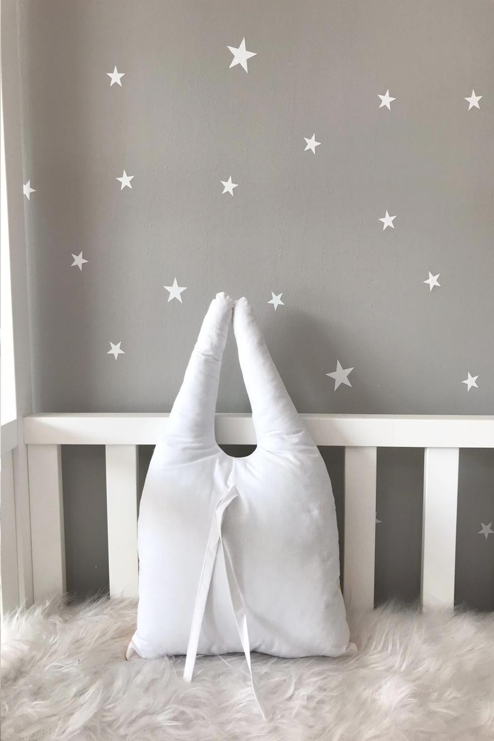 Jaju Baby Kidimoon Geel Stippen Konijn Wieg Bescherming Decor Kussen