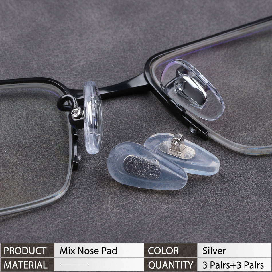 Almohadillas nasales para gafas de sol, pieza nasal con Clip de repuesto, almohadillas suaves para puente nasal, protectores nasales antideslizantes, kits de reparación: Beige