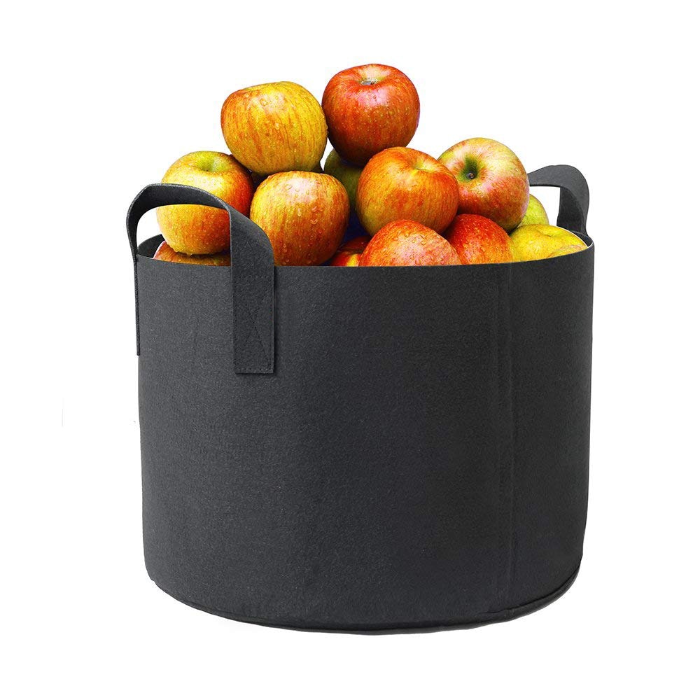 5 stuks 3/5/7 gallon zwarte plantengroeizak groentebloempot container diy aardappeltuinpot plantboerderij thuisgroeizak