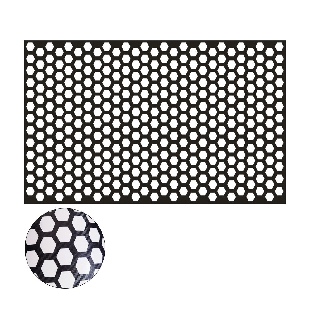 Universele Auto Achter Achterlicht Stickers Honingraat Sticker Waarschuwing Tape Vinyl Film Reflecterende Verlichting Decal Exterieur Accessoires: Carbon Fiber