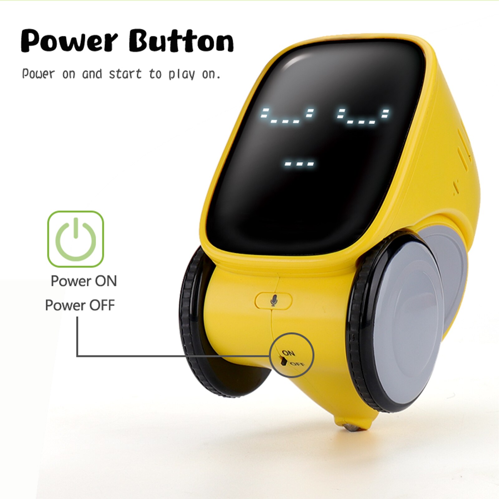 Intelligent Smart Talking Robot Facial Expression Voice Recording Touch Sensor Gesture Control Mini Robotics Educational