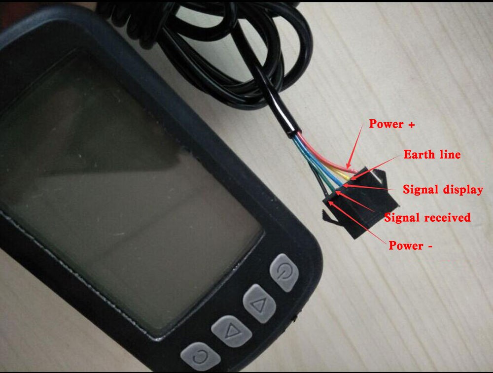 Mini écran LCD pour vélo électrique 24V 36V 48V Scooter moto speedmètre étanche Ebike affichage avec 5 fils de connecteur