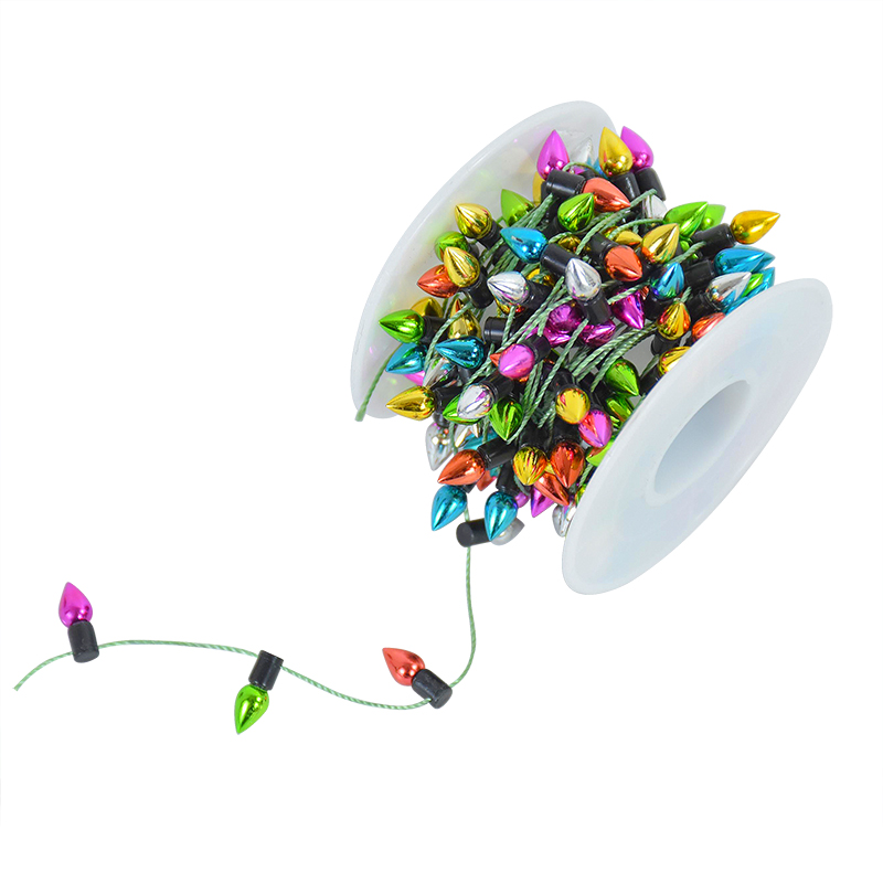 5M/roll Kleurrijke Lampen String Garland Kerst Home Decoraties Kerstboom Ornamenten Navidad Nieuwjaar DIY Poppenhuis Niet LED: Default Title