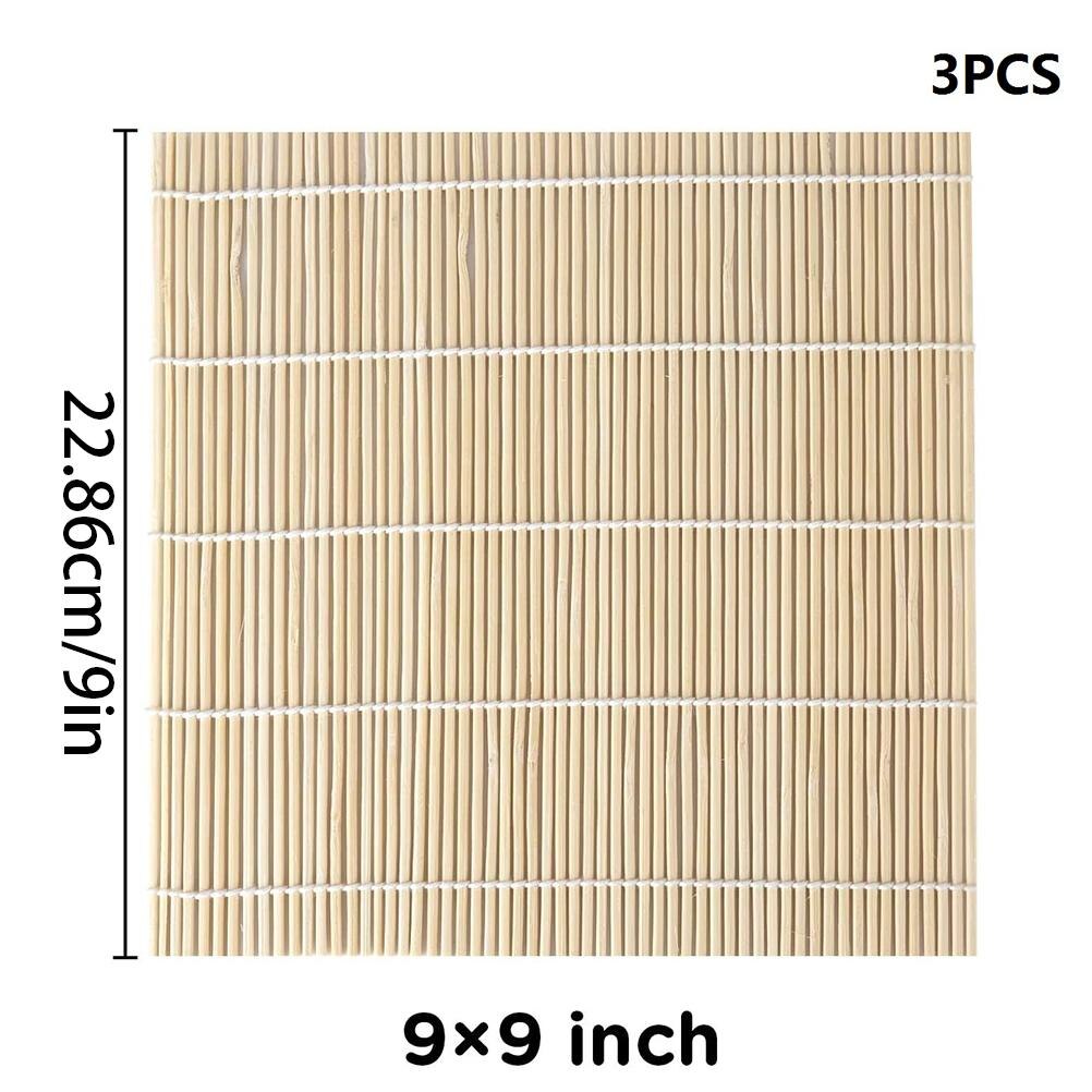 Sushi Mat Bamboo Sushi Rolling Mat Lightweight Durable Natural Bamboo Sushi Rolling Mat Sushi Making Tool for Family